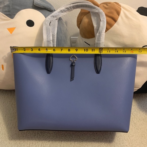 KATE SPADE ADEL LARGE TOTE SHOULDER BAG Bluebrycml - Picture 5 of 9
